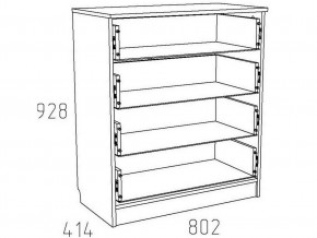 Детская Фанк Комод НМ 013.71-01 М в Губкинском - gubkinskiy.mebel24.online | фото 3