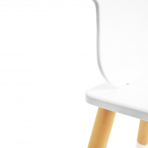 Детский комплект стол и два стула «Облачко» Rolti Baby (белый/береза, массив березы/мдф) в Губкинском - gubkinskiy.mebel24.online | фото 2