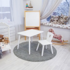 Детский комплект стол и стул «Корона» Rolti Baby (белый/белый, массив березы/мдф) в Губкинском - gubkinskiy.mebel24.online | фото 2