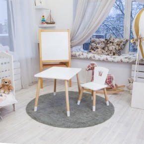 Детский комплект стол и стул «Корона» Rolti Baby (белый/береза, массив березы/мдф) в Губкинском - gubkinskiy.mebel24.online | фото 3
