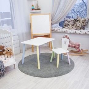 Детский комплект стол и стул «Корона» Rolti Baby (белый/цветной, массив березы/мдф) в Губкинском - gubkinskiy.mebel24.online | фото 2