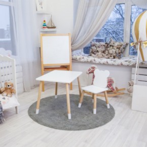 Детский комплект стол и стул «Мишка» Rolti Baby (белый/береза, массив березы/мдф) в Губкинском - gubkinskiy.mebel24.online | фото 3