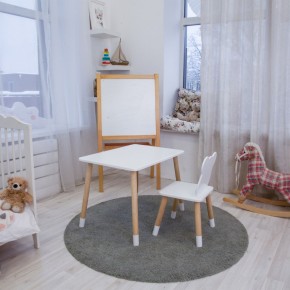 Детский комплект стол и стул «Мишка» Rolti Baby (белый/береза, массив березы/мдф) в Губкинском - gubkinskiy.mebel24.online | фото 4