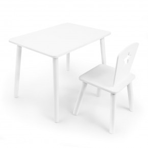 Детский комплект стол и стул «Звезда» Rolti Baby (белый/белый, массив березы/мдф) в Губкинском - gubkinskiy.mebel24.online | фото