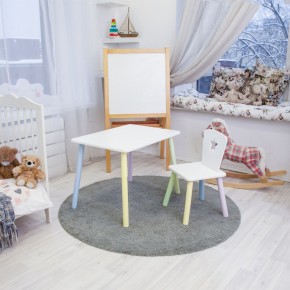 Детский комплект стол и стул «Звезда» Rolti Baby (белый/цветной, массив березы/мдф) в Губкинском - gubkinskiy.mebel24.online | фото 2