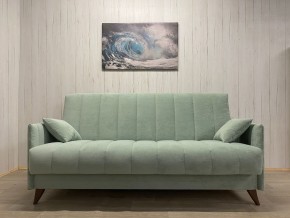 Диван Престиж-3 (НПБ) велюр Sensey mist green в Губкинском - gubkinskiy.mebel24.online | фото