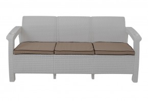 Диван Yalta Premium Sofa 3 Set (Ялта) белый (+подушки под спину) в Губкинском - gubkinskiy.mebel24.online | фото 2