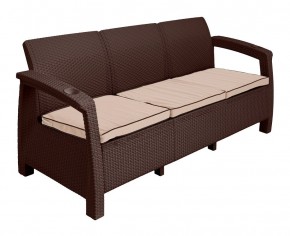 Диван Yalta Premium Sofa 3 Set (Ялта) шоколадный (+подушки под спину) в Губкинском - gubkinskiy.mebel24.online | фото 2