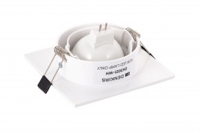 DK3021-WH Встраиваемый светильник, IP 20, 10 Вт, GU5.3, LED, белый, пластик в Губкинском - gubkinskiy.mebel24.online | фото 3
