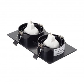 DK3022-BK Встраиваемый светильник, IP 20, 10 Вт, GU5.3, LED, черный, пластик в Губкинском - gubkinskiy.mebel24.online | фото 3