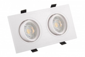 DK3022-WH Встраиваемый светильник, IP 20, 10 Вт, GU5.3, LED, белый, пластик в Губкинском - gubkinskiy.mebel24.online | фото 1