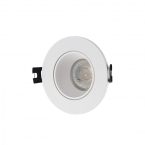 DK3061-WH Встраиваемый светильник, IP 20, 10 Вт, GU5.3, LED, белый/белый, пластик в Губкинском - gubkinskiy.mebel24.online | фото 1