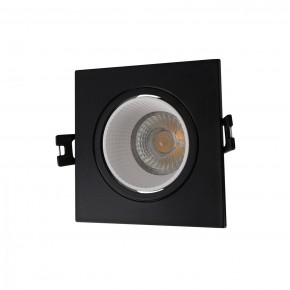 DK3071-BK+WH Встраиваемый светильник, IP 20, 10 Вт, GU5.3, LED, черный/белый, пластик в Губкинском - gubkinskiy.mebel24.online | фото