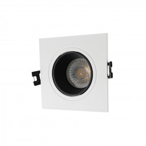 DK3071-WH+BK Встраиваемый светильник, IP 20, 10 Вт, GU5.3, LED, белый/черный, пластик в Губкинском - gubkinskiy.mebel24.online | фото