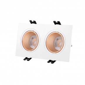 DK3072-WBR Встраиваемый светильник, IP 20, 10 Вт, GU5.3, LED, белый/бронзовый, пластик в Губкинском - gubkinskiy.mebel24.online | фото 1