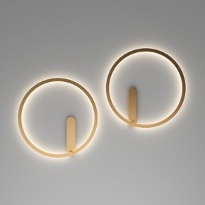 DK5035-SG Бра ROUND со светодиодом, IP20, 24W, 3000/4000/6500K, матовое золото, алюминий в Губкинском - gubkinskiy.mebel24.online | фото 7