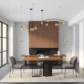 DK5060-BK+SG Бра ORBIT, IP20, 3000К, LED, 10 Вт, черный + сатинированное золото, алюминий в Губкинском - gubkinskiy.mebel24.online | фото 6