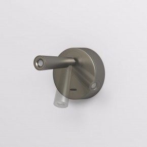 DK5072-DN Бра SHINE WALL со светодиодом, D104*H68, IP20, 3000К, 3W, RA?90, темный никель, алюминий в Губкинском - gubkinskiy.mebel24.online | фото 3