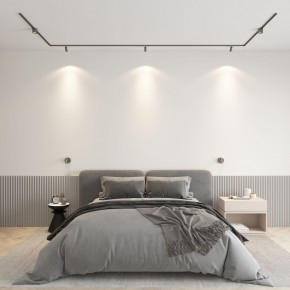 DK5072-DN Бра SHINE WALL со светодиодом, D104*H68, IP20, 3000К, 3W, RA?90, темный никель, алюминий в Губкинском - gubkinskiy.mebel24.online | фото 4