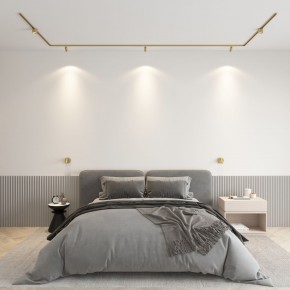 DK5072-SB Бра SHINE WALL со светодиодом, D104*H68, IP20, 3000К, 3W, RA?90, сатинированная латунь, алюминий в Губкинском - gubkinskiy.mebel24.online | фото 4