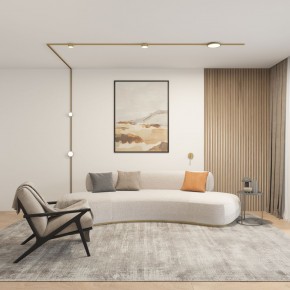 DK5072-SB Бра SHINE WALL со светодиодом, D104*H68, IP20, 3000К, 3W, RA?90, сатинированная латунь, алюминий в Губкинском - gubkinskiy.mebel24.online | фото 5