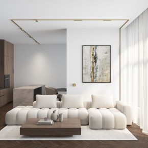 DK5072-SB Бра SHINE WALL со светодиодом, D104*H68, IP20, 3000К, 3W, RA?90, сатинированная латунь, алюминий в Губкинском - gubkinskiy.mebel24.online | фото 6