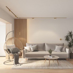 DK5072-SB Бра SHINE WALL со светодиодом, D104*H68, IP20, 3000К, 3W, RA?90, сатинированная латунь, алюминий в Губкинском - gubkinskiy.mebel24.online | фото 8