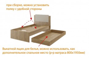 Дуглас (подростковая) М14 Кровать в Губкинском - gubkinskiy.mebel24.online | фото 5