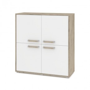 ФЛОРИДА Ф43 Комод (дуб серый/белый) в Губкинском - gubkinskiy.mebel24.online | фото