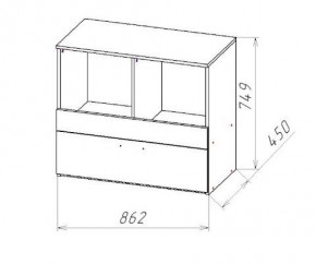 ГЕОМЕТРИЯ ГМТ.08 комод в Губкинском - gubkinskiy.mebel24.online | фото 2