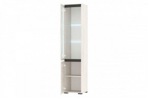 ГРЕТТА Пенал-витрина 1В1С (дуб крафт) в Губкинском - gubkinskiy.mebel24.online | фото 2