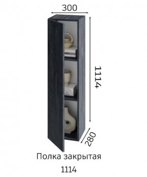 ХЛОЯ Гостиная (Дуб Вотан/Обсидиан) модульная в Губкинском - gubkinskiy.mebel24.online | фото 4