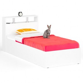 Камелия Кровать 0900, цвет белый, ШхГхВ 93,5х217х78,2 см., сп.м. 900х2000 мм., без матраса, основание есть в Губкинском - gubkinskiy.mebel24.online | фото 1