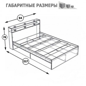 Камелия Кровать 0900, цвет белый, ШхГхВ 93,5х217х78,2 см., сп.м. 900х2000 мм., без матраса, основание есть в Губкинском - gubkinskiy.mebel24.online | фото 5