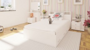 Камелия Кровать с ящиками 1200, цвет белый, ШхГхВ 123,5х217х78,2 см., сп.м. 1200х2000 мм., без матраса, основание есть в Губкинском - gubkinskiy.mebel24.online | фото 6