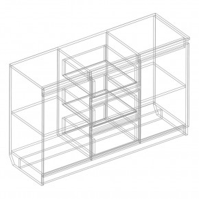 Комод 2-ств. с 3 ящиками в Губкинском - gubkinskiy.mebel24.online | фото 2