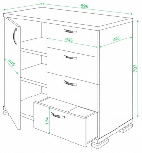 Комод Домино ТБ-4МН в Губкинском - gubkinskiy.mebel24.online | фото 2