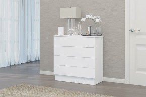 Комод Фаворит-3 (Белый текстурный) в Губкинском - gubkinskiy.mebel24.online | фото