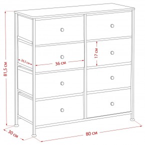 Комод Leset Линкс 8 ящиков (МДФ) в Губкинском - gubkinskiy.mebel24.online | фото 12