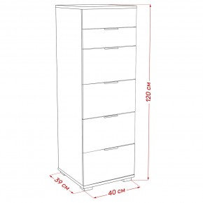 Комод Leset Наоми 6 в Губкинском - gubkinskiy.mebel24.online | фото 8