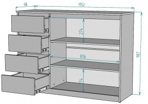 Комод Мальта K116 в Губкинском - gubkinskiy.mebel24.online | фото 2