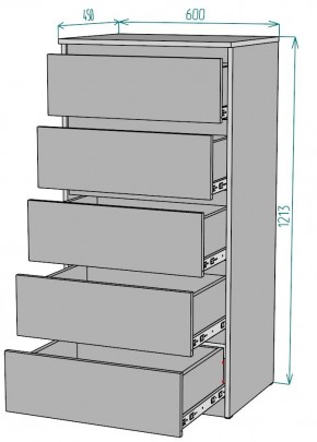 Комод Мальта K132 в Губкинском - gubkinskiy.mebel24.online | фото 2