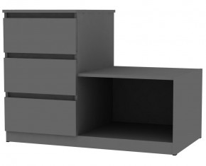Комод Мальта K206 (Графит) в Губкинском - gubkinskiy.mebel24.online | фото