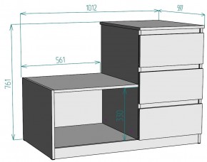 Комод Мальта K207 в Губкинском - gubkinskiy.mebel24.online | фото 2