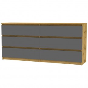 Комод Malta light K144 (ДВ-Графит) в Губкинском - gubkinskiy.mebel24.online | фото