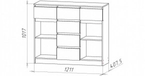 НИЦЦА-6 Комод (НЦ.06) в Губкинском - gubkinskiy.mebel24.online | фото 2