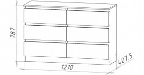 НИЦЦА-7 Комод (НЦ.07) в Губкинском - gubkinskiy.mebel24.online | фото 3