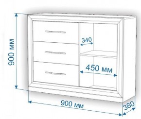 Комод Нобиле Км-120/38 ФГ в Губкинском - gubkinskiy.mebel24.online | фото 2