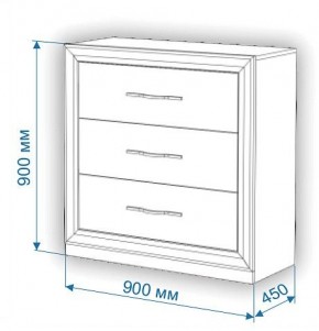 Комод Нобиле Км-90/45 в Губкинском - gubkinskiy.mebel24.online | фото 2