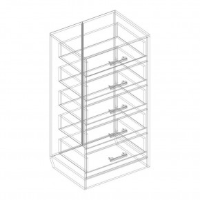 Комод с 5 ящиками "Милана" в Губкинском - gubkinskiy.mebel24.online | фото 3